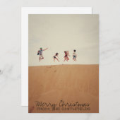 Cartes Pour Fêtes Annuelles Voyage de Noël (Devant / Derrière)