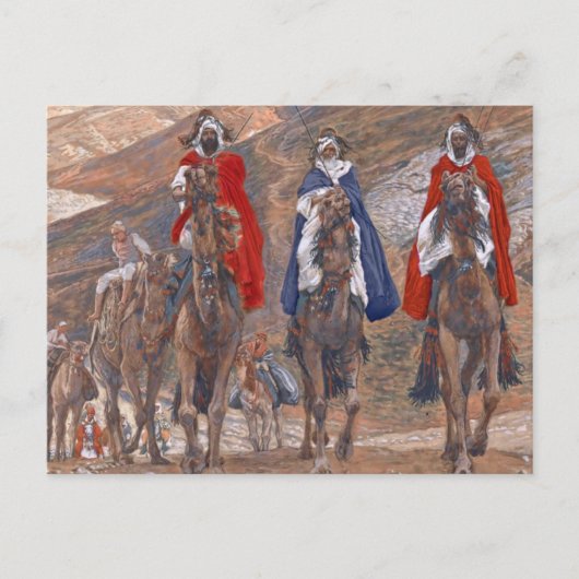 Cartes Pour Fêtes Annuelles Voyage des Mages. Noël des beaux-arts (Devant)