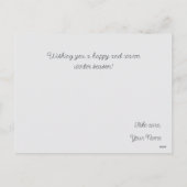 Cartes Pour Fêtes Annuelles Voyage d'hiver à travers la forêt (Dos)