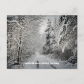 Cartes Pour Fêtes Annuelles Voyage d'hiver à travers la forêt (Devant)