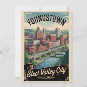 Cartes Pour Fêtes Annuelles Voyage Rétro à Youngstown Ohio