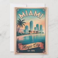 Voyage Rétro Miami Floride Magic City