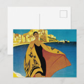 Cartes Pour Fêtes Annuelles Voyage vintage (Devant / Derrière)