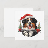 Cartes Pour Fêtes Annuelles VTT bernois de Noël (Devant / Derrière)
