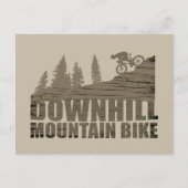 Cartes Pour Fêtes Annuelles VTT Downhill (Devant)