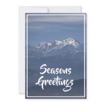 Vue de Noël du sommet enneigé du Mont Blanc