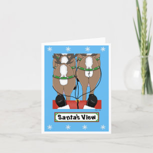 Cartes Pour Fêtes Annuelles Vue père Noël