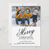 Cartes Pour Fêtes Annuelles Vue pittoresque de Snowy Seattle (Dos)