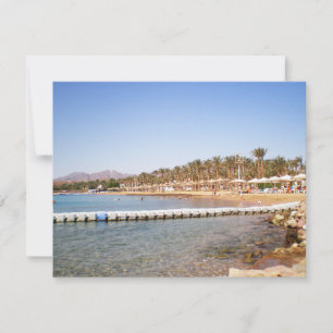 Cartes Pour Fêtes Annuelles Vue sur la plage de sable Terrazzina