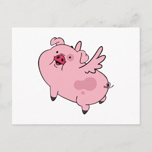 Cartes Pour Fêtes Annuelles Waddles Gravity Falls Volant (Devant)