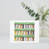 Cartes Pour Fêtes Annuelles Waitress Happy Holidays (Debout devant)