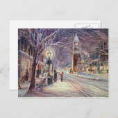 Cartes Pour Fêtes Annuelles Walk de Christmas (Devant / Derrière)