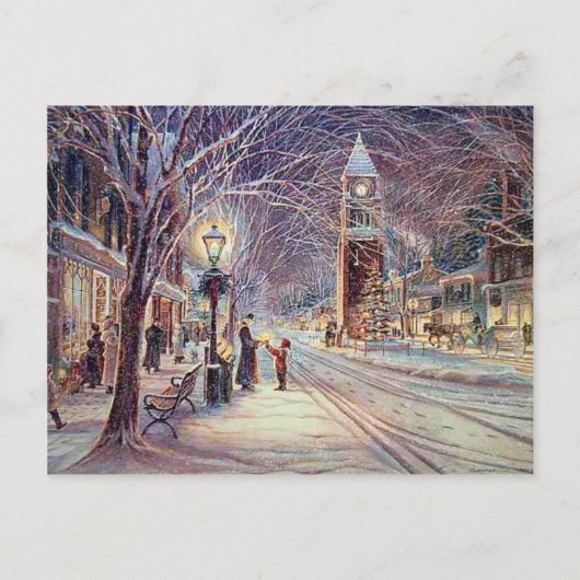 Cartes Pour Fêtes Annuelles Walk de Christmas (Devant)