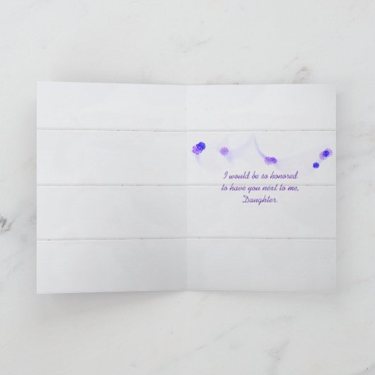 Cartes Pour Fêtes Annuelles Walk Me Down The Aisle Daughter Request (Intérieur)