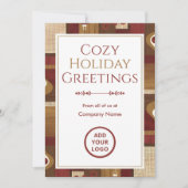 Cartes Pour Fêtes Annuelles Walnut & Cranberry Retro | Warm Texture Pack (Devant)