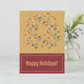 Cartes Pour Fêtes Annuelles Warm & Cozy Traditional Christmas Card (Debout devant)