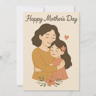 Cartes Pour Fêtes Annuelles Warm Mother's Day Hug