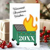 Cartes Pour Fêtes Annuelles Warmest Christmas Wishes 2022 Dumpster Fire