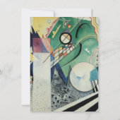 Cartes Pour Fêtes Annuelles Wassily Kandinsky Open Green (Dos)