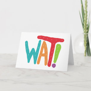 Cartes Pour Fêtes Annuelles Wat !