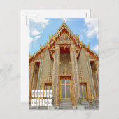 Cartes Pour Fêtes Annuelles Wat Ratchabophit à Bangkok (Devant / Derrière)
