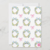 Cartes Pour Fêtes Annuelles Watercolor Christmas Nutcracker Wreath (Dos)