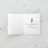 Cartes Pour Fêtes Annuelles Watercolor Nutcracker Joyeux Noël Festif (Intérieur)
