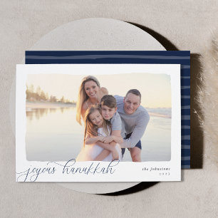 Cartes Pour Fêtes Annuelles Wavy (homonymie) Simple Photo horizontale Hanukk