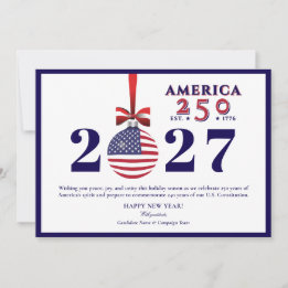 Cartes Pour Fêtes Annuelles "We the People" US Constitution America 250 - 2027