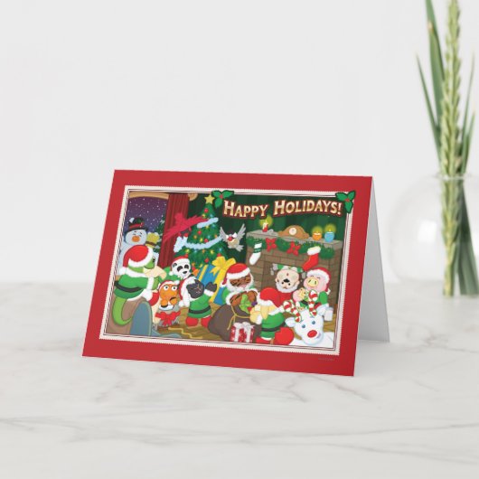 Cartes Pour Fêtes Annuelles Webkinz Joyeuses Fêtes ! (Devant)