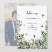 Cartes Pour Fêtes Annuelles  wedding Welcome Sign (Devant / Derrière)