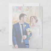 Cartes Pour Fêtes Annuelles  wedding Welcome Sign (Dos)