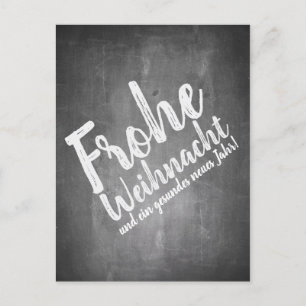 Cartes Pour Fêtes Annuelles Weihnachtsgrüße auf der Kreidetafel