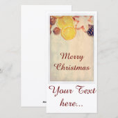 Cartes Pour Fêtes Annuelles Weihnachtsmotiv mit Früchten... (Devant / Derrière)