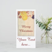 Cartes Pour Fêtes Annuelles Weihnachtsmotiv mit Früchten... (Debout devant)