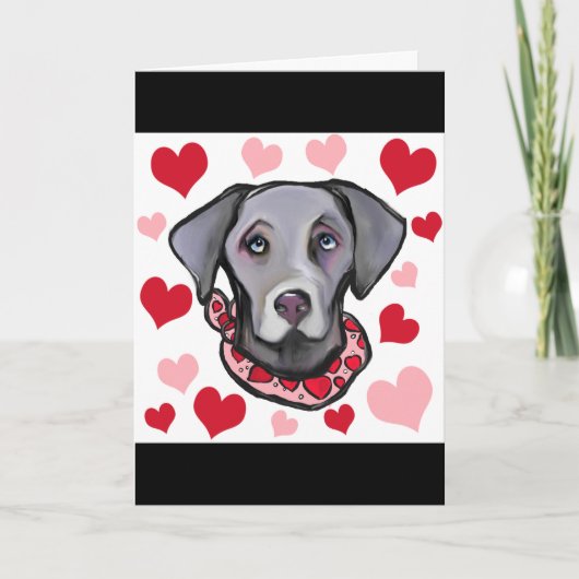 CARTES POUR FÊTES ANNUELLES WEIMARANA (Devant)