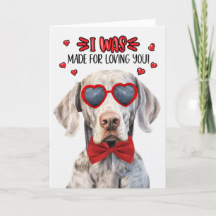 Cartes Pour Fêtes Annuelles Weimaraner Chien fait pour vous aimer Valentine