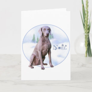 Cartes Pour Fêtes Annuelles Weimaraner Noel