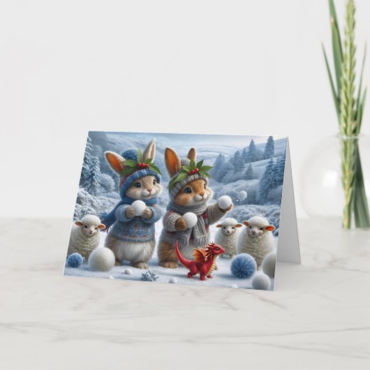 Cartes Pour Fêtes Annuelles Welsh Christmas Card (Devant)