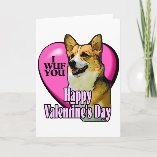 Cartes Pour Fêtes Annuelles Welsh Corgi Cadeaux de la Saint-Valentin (Devant)