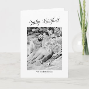 Cartes Pour Fêtes Annuelles Wenskaart kalligrafie Kerstmis