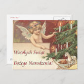 Cartes Pour Fêtes Annuelles Wesolych Swiat Bozego Narodzenia Merry Christmas (Devant / Derrière)