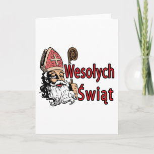 Cartes Pour Fêtes Annuelles Wesolych Swiat Saint-Nicolas