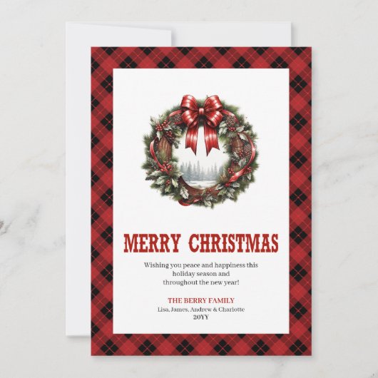 Cartes Pour Fêtes Annuelles Western Christmas card cowboy country theme (Devant)