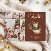 Cartes Pour Fêtes Annuelles Western Cowboy Casquette Noël 5 Photo