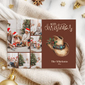 Cartes Pour Fêtes Annuelles Western Cowboy Casquette Noël 6 Photo