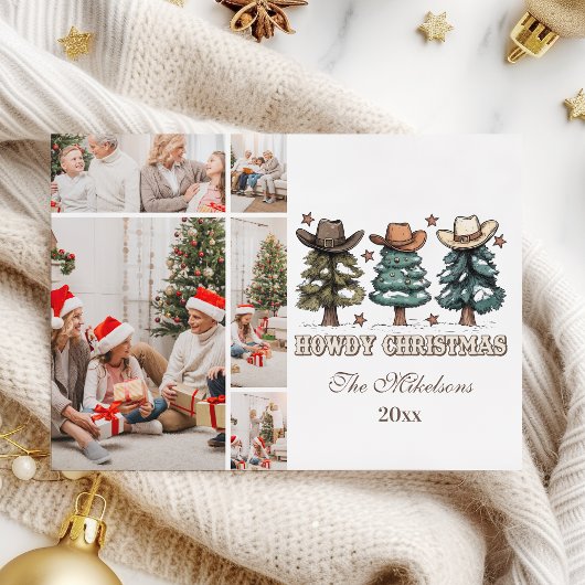 Cartes Pour Fêtes Annuelles Western Howdy Christmas 5 photo