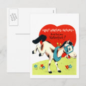Cartes Pour Fêtes Annuelles Western Valentine Card (2) (Devant / Derrière)