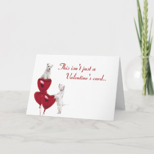 Cartes Pour Fêtes Annuelles Westie Puppy Love In An Enveloppe - 2e Nouvelle Ve