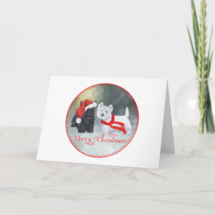 Cartes Pour Fêtes Annuelles Westie Scottie Christmas